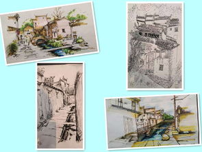 技艺传承，笔绘蓝图——安徽蚌埠工艺美术学校成功举办13级室内与装潢专业建筑写生作品展